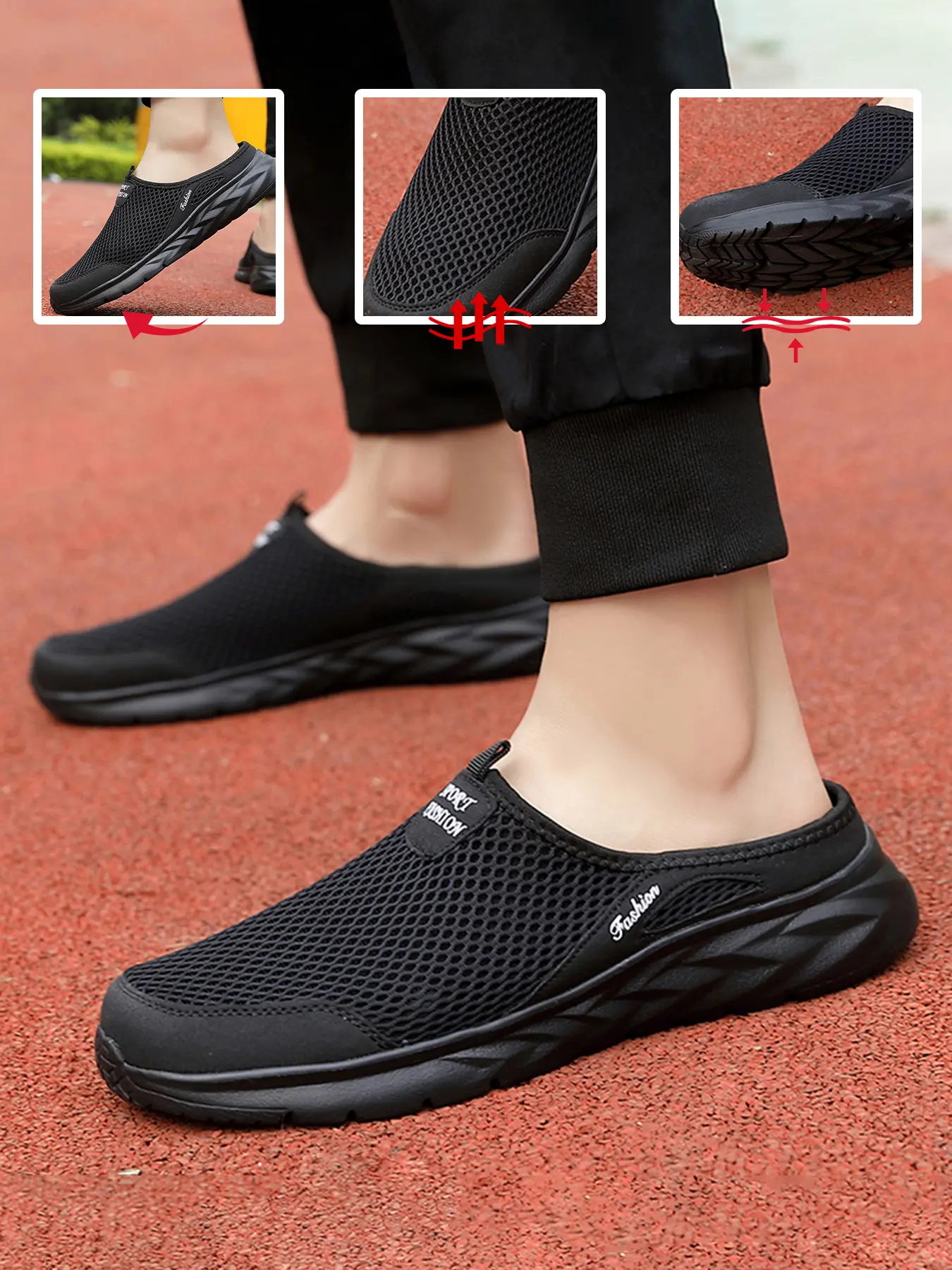 Lightweight Breathable Mesh Casual Shoes, Comfortable Anti-Slip Durable, Soft Shock Absorption, All-Season Versatile, Ideal for Daily Use