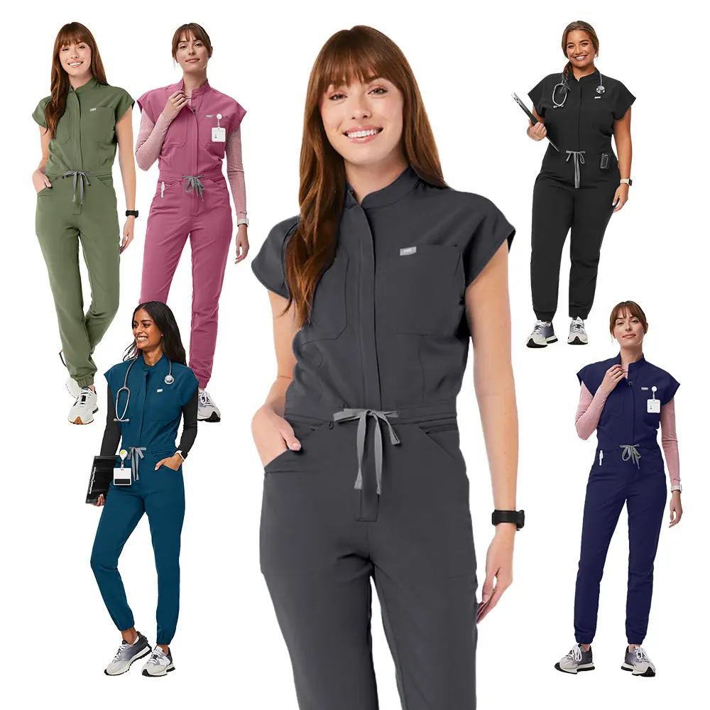 Women's High-Quality Bat-Sleeve Medical Scrub Suit Set, Multi-Size Uniforms for Nurses, Scrubs for Women Medical Wear Clothes