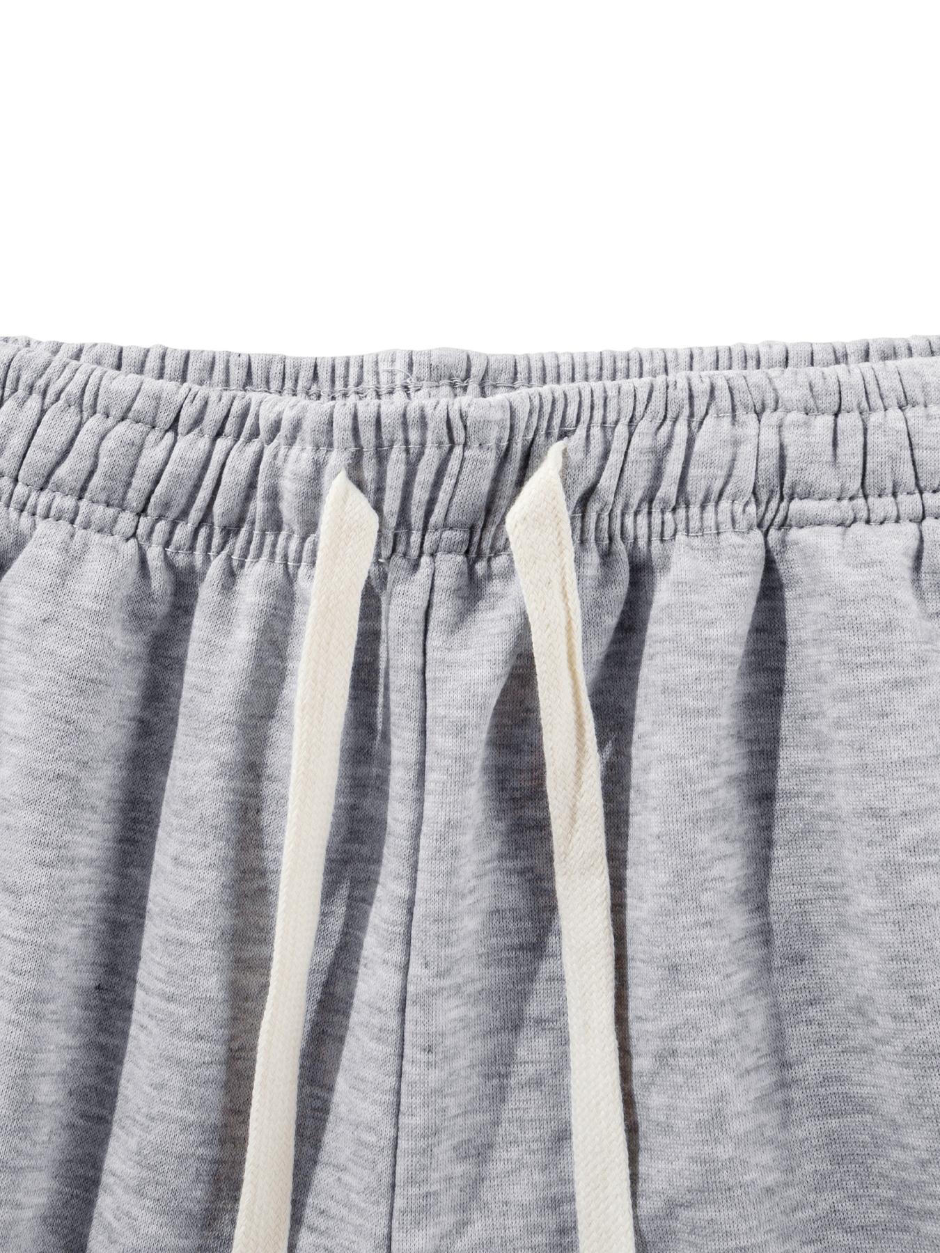 Men's Solid Plain Drawstring Waist Shorts, Casual Comfy Breathable Side Pocket Shorts for Summer, Men's Bottoms for Daily Wear