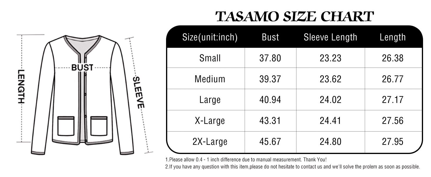 TASAMO Women's Lightweight Button Down Cardigan Sweaters Long Sleeve Classic V Neck Knit Soft Shrugs with Pocket for Spring Fall