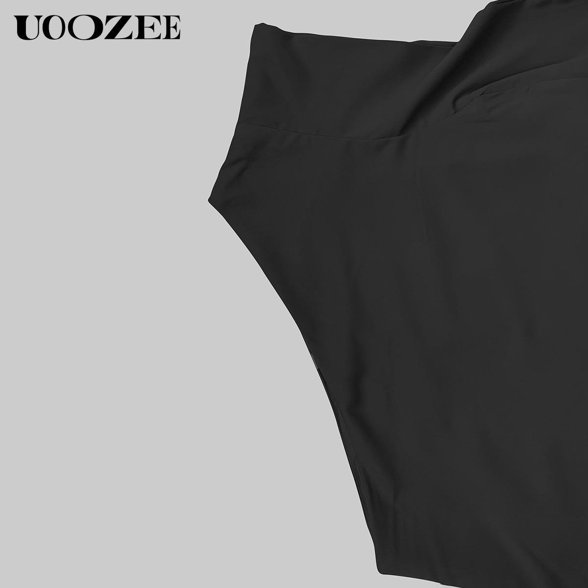 UOOZEE Women's Casual Loose Asymmetric Solid Color Split-Joint One-Shoulder Maxi Dresses, Party, Holiday Elegant Style, Chiffon Fabric, birthday outfit One Size Up Recommended for C - Cup and Above