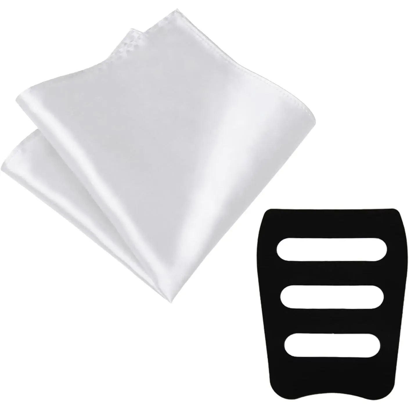 Men's Pocket Squares 11.81" Handkerchiefs with Pocket Square Holder for Suits Wedding Party Business - Men and Women(Gift)