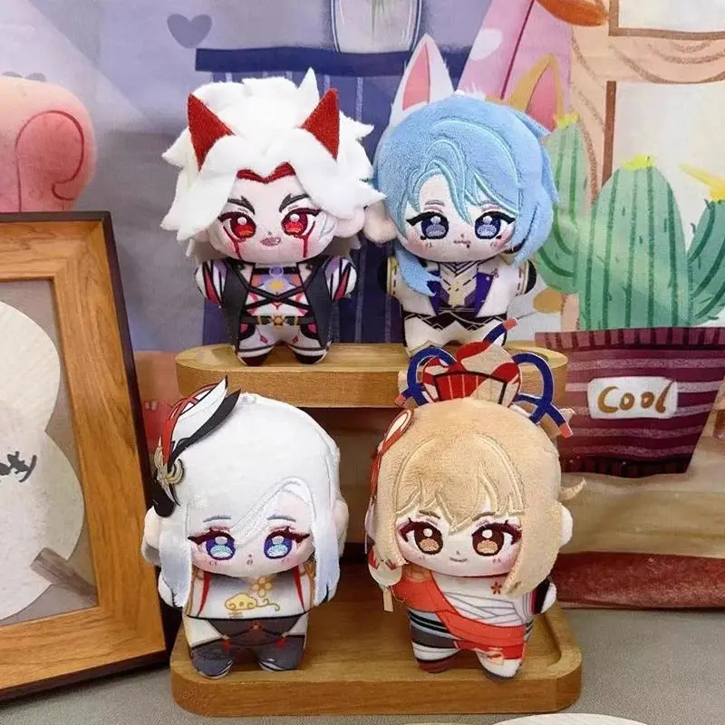 2026 hot item Anime Genshin Impact Plush Doll Wanderer Mavuika Arataki Itto Kamizato Ayato Furina Shenhe kids toy Key Chain Small pendant gift Popular toys