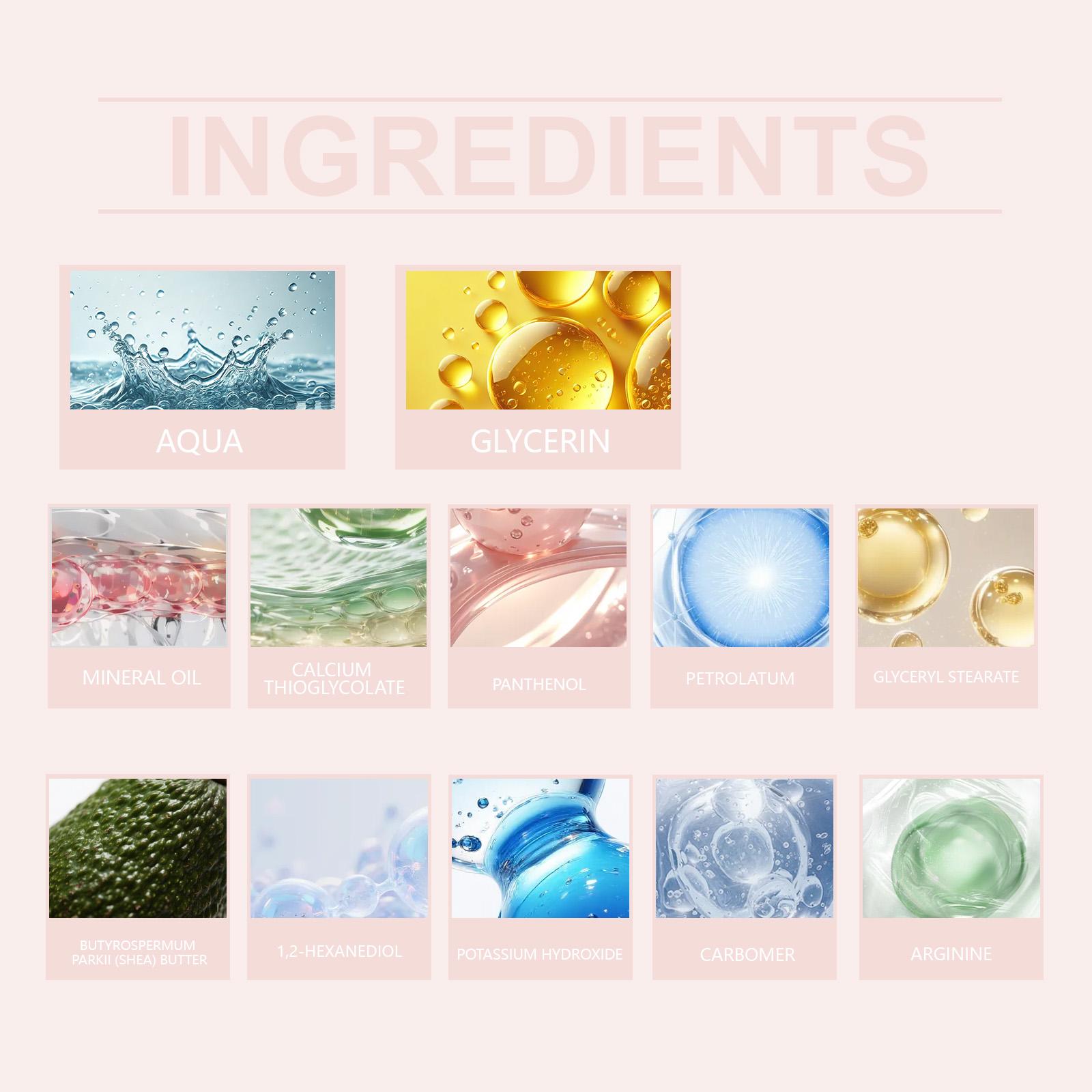 Unisex body hair removal cream gently cleanses and smooths the skin, removes hair without irritation, and leaves the skin hydrated, comfortable, and refreshed