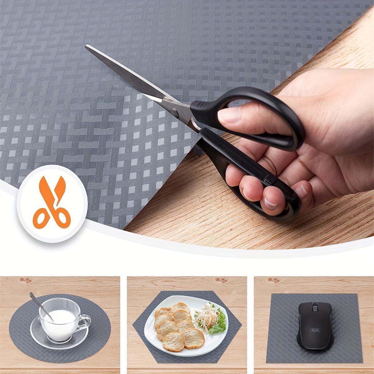 Kitchen Cabinet Liner, 1 Roll Waterproof & Oil-proof Kitchen Cupboard Liner, Durable Plastic Drawer Mat, Non Adhesive Fridge Liner for Shelves, Kitchenware