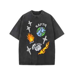 Me Oversized Cotton Solid Drop Shoulder T Shirts for Men Vintage Streetwear Basic Tees Baggy Hip Hop Unisex Tops Acid Wash Tshirt