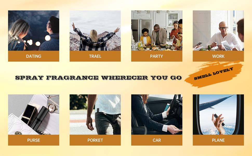 10ml Atomizer Travel Refillable, 3PCS Travel Refillable Bottle,Bottom-Filling Fragrances Perfumes Bottle,Mini Cologne Dispenser,Portable Sprayer（Black-Grey-Silver）