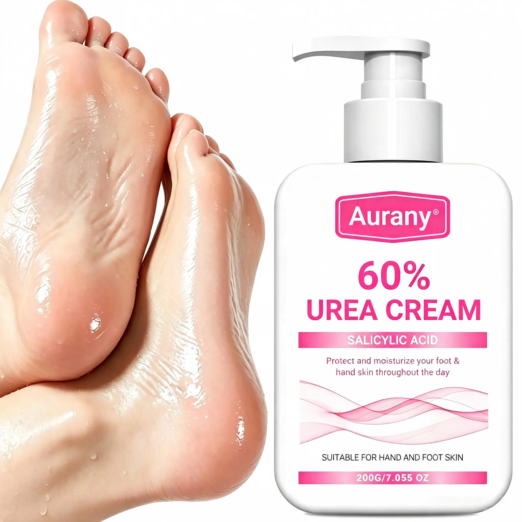 Urea Lotion For Feet, Foot Lotion, Urea Cream, 60% Urea Cream，Deeply Hydrating & Moisturizing, Smoouths, Locks In Moisture, Lightweight & Non-Greasy, Easy To Apply – All-Day Protection