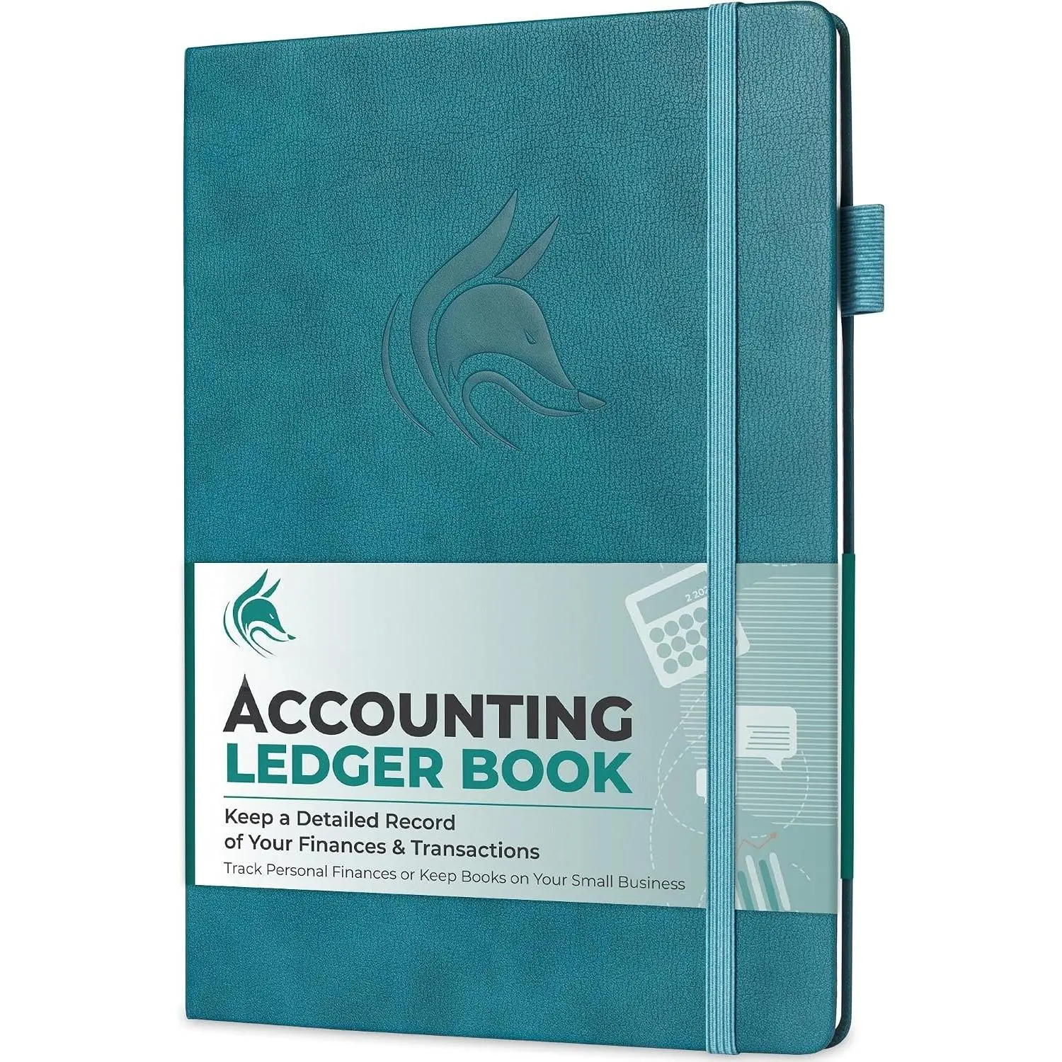 Accounting  Book - Accounting Book for Small Businesses & Personal Use - Columnar Account Book  for  , Expenses, Deposits &  - Large, 7x10? (Dark Teal)