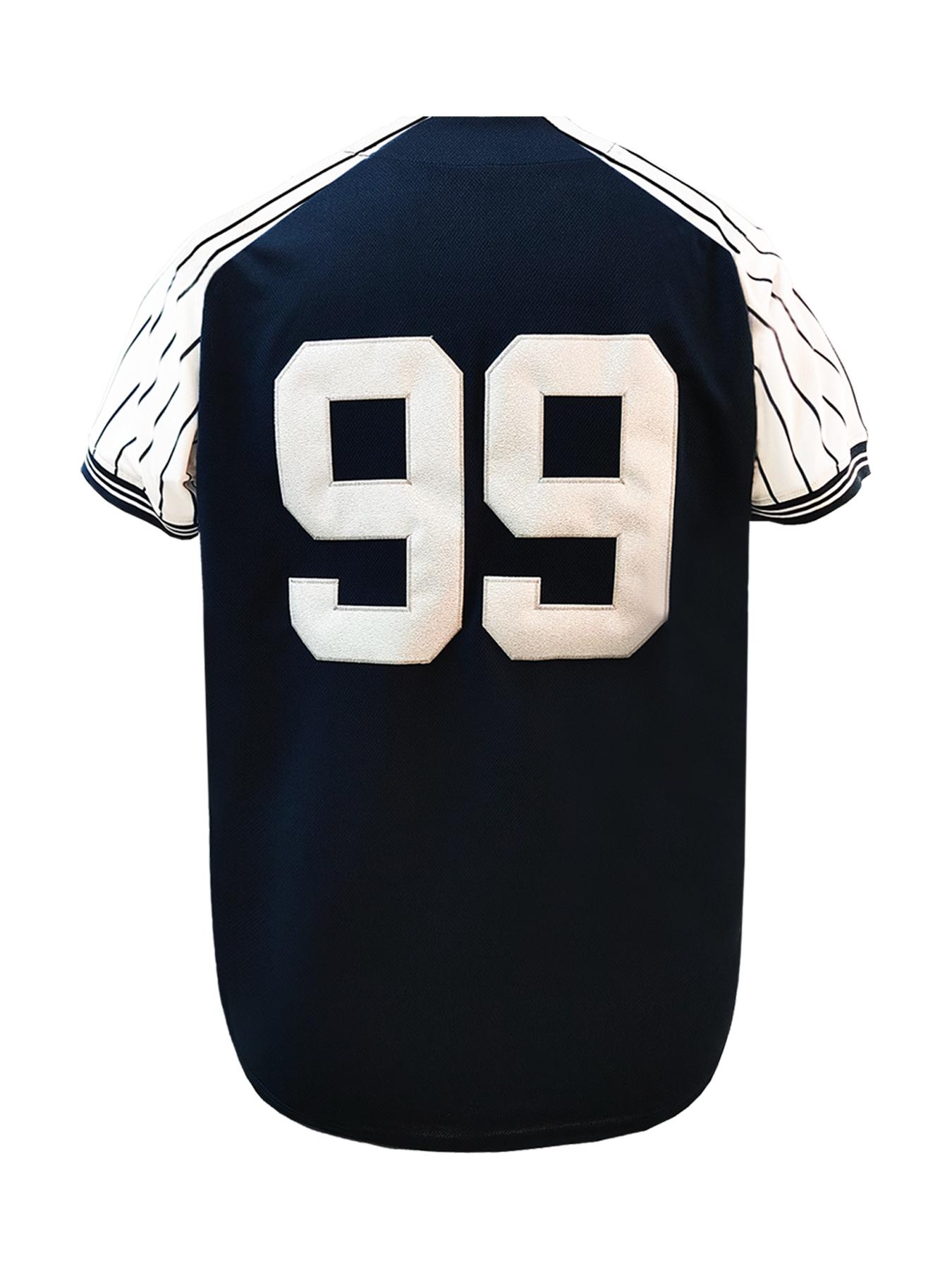 Men's#99 Letter & Number Embroidered Baseball Jersey, Casual Breathable Short Sleeve Baseball Top forTraining Competition Party, Unisex Sportswear for Spring & Fall, Jersey Shirts, Apparel Jersey, Mens Clothing, Jersey Tops, Athletic Training Apparel