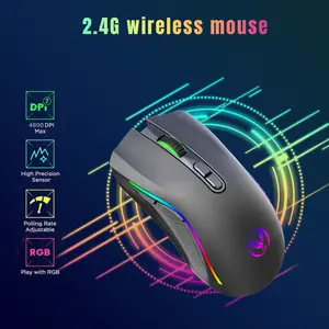 HXSJ-A869 Wired Gaming Mouse, 3200DPI Optical Sensor Mouse, Ergonomic Right Hand Gamer Mouse, Gaming Accessories for Home Office