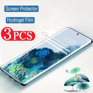 3pcs full coverage hydrogel film, suitable for Samsung S7 / S7 Edge / S8 / S8 Plus / S9 / S9 Plus / S10 4G / S10 5G / S10E / S10 Lite / S10 Lite 2020 / S10 Plus / screen protector