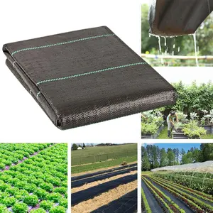 Weed Barrier 3ftx100ft 4ftx100ft Landscape Fabric Heavy Duty，Weed Block Gardening Ground Cover Mat, Weed Control Garden Cloth ，Woven Geotextile Fabric for Underlayment，Commercial Driveway Fabric
