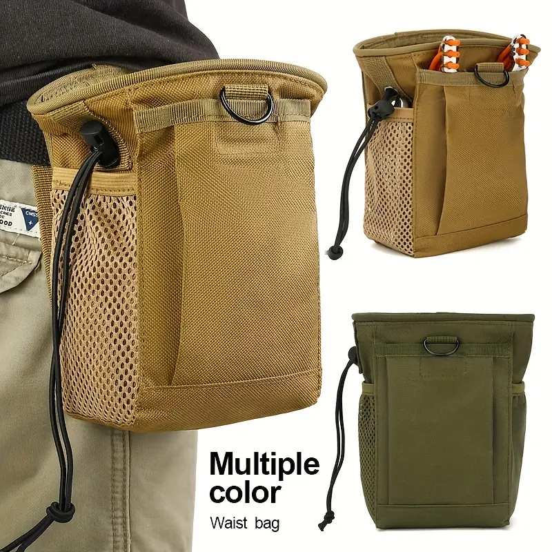 Outdoor MOLLE Storage Bag, Multifunctional Sports Waist Pack, Portable Tool Bag, Belt-Worn Slingshot Small Storage Pouch, Tactical Bag