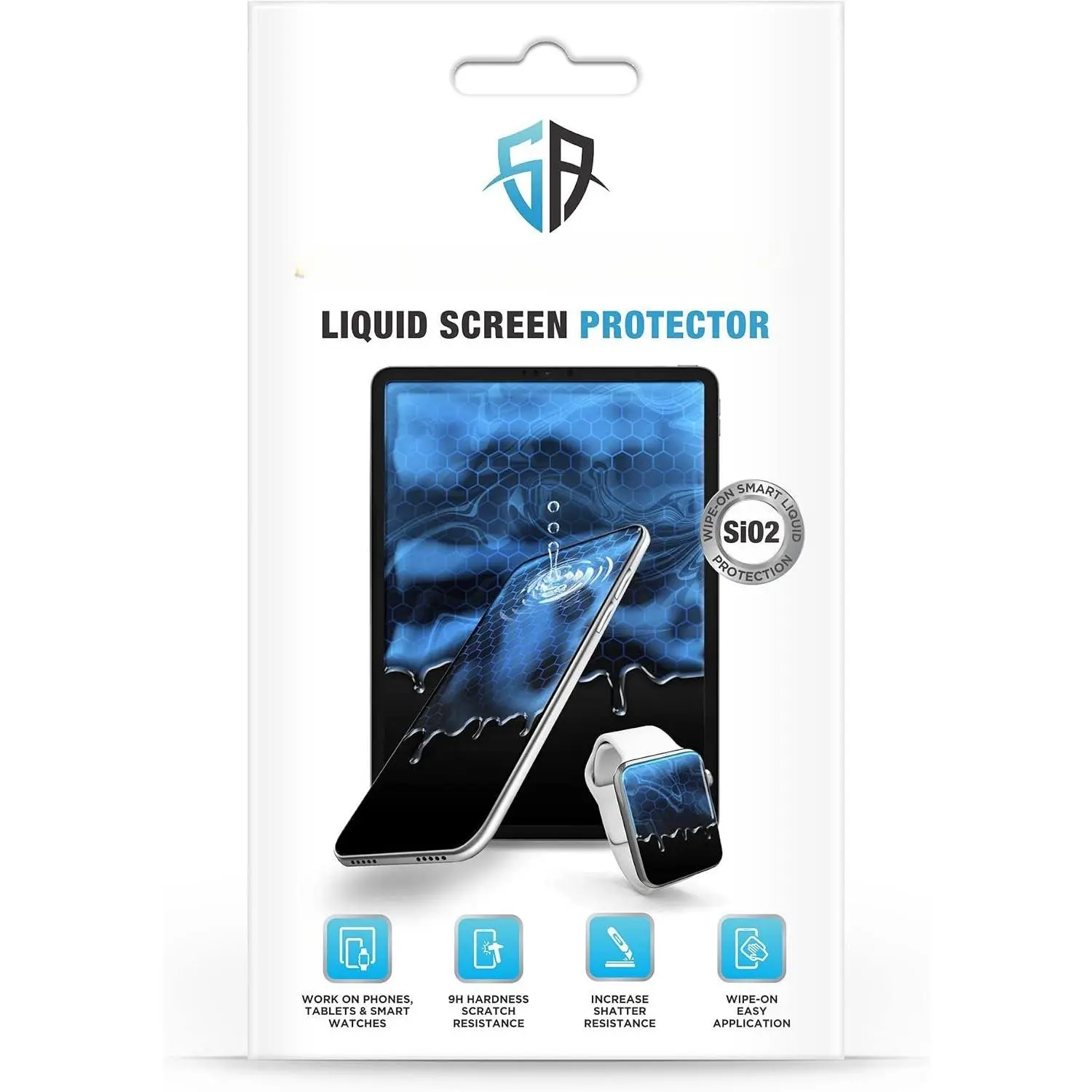 Liquid Glass Screen Protector - Wipe  Scratch and Shatter Resistant Nano Protection for  Phones Tablets  Watches