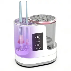 Women's Birthday Gift Three-In-One Electric Makeup Brush Cleaner, Automatic Cleaning and Drying Machine, Adjustable Settings, Fits Various Sizes