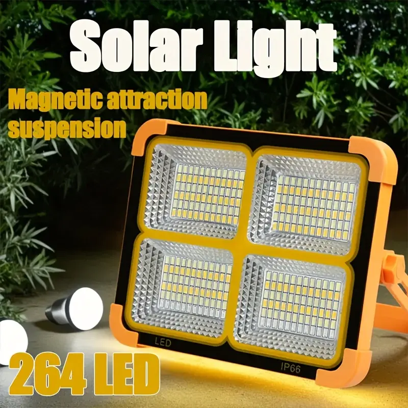 EverydayLumen Rechargeable Solar-Powered Lantern - Portable Multifunction Light with USB Charger, 3 Lighting Modes, Outdoor Lamp, Emergency Flashlight, Camping Accessories for Power Outage, Hiking