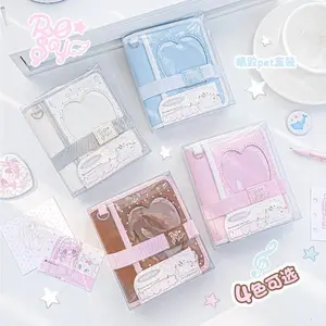 Cute Kawaii M5 Binder Notebook INS Aesthetic Cartoon Mini Ring Journal Planner Diary Notebook Student Stationery for Girls