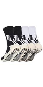4 pairs of soccer socks with anti slip grip, suitable for basketball, soccer, and tennis, Christmas gift, suitable for both men and women, cheap goods Football Accessories