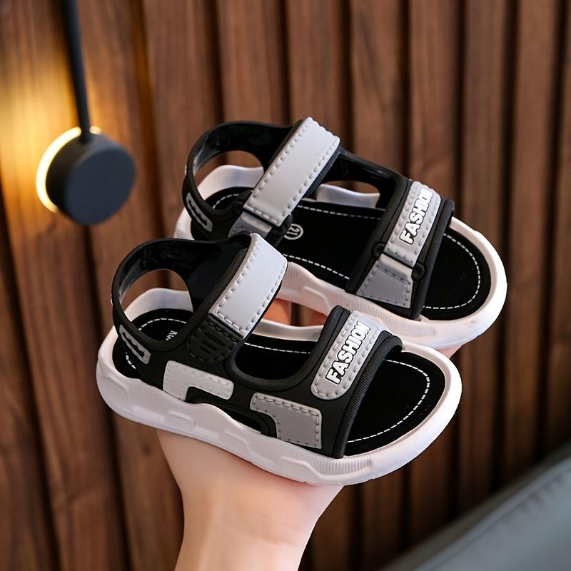 New(New)Boys and Girls Summer Sandals - Soft Sole Lightweight PVC Upper, Black Rubber Outsole, Casual Beach Shoes