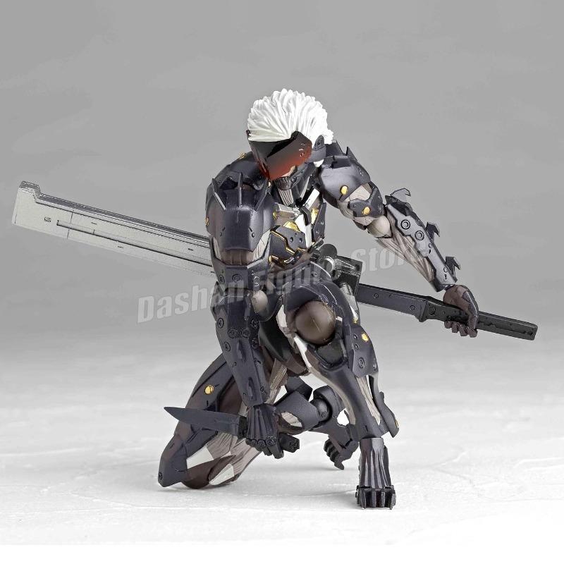 Kaiyodo Revoltech Metal Gear Solid Raiden Action Figure PVC Movable Model #140 Collection 15cm Solid Snake Jack Figurine Toys