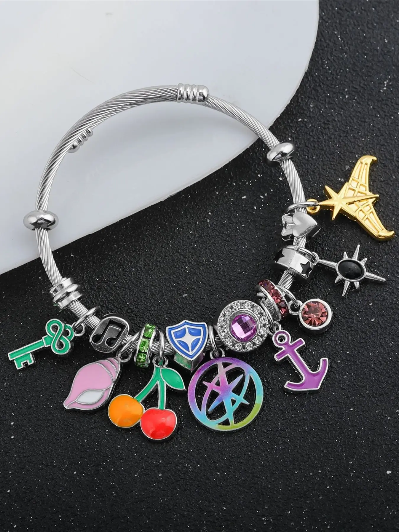 Anime cartoon Witcher Team bracelet, Witcher Team inspiration bracelet