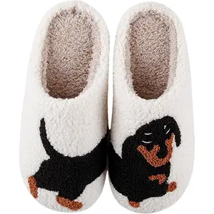 Meet Me at Midnight Slippers for Women Men Ladies Men's Comfortable Plush Home Slippers Slip On Non-slip Slippers