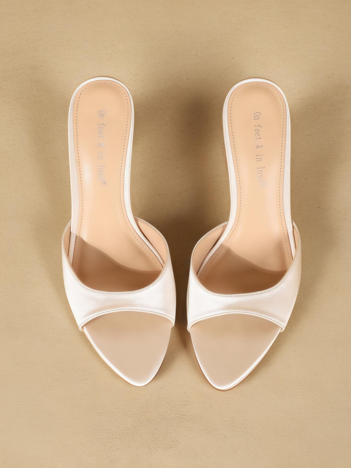 Women's Fashionable Satin  High Heel Sandals, Elegant Stiletto Heeled Sandals for Party, Daily Clothing Decor for Women & Girls, Elegant Party Shoes, Footwear