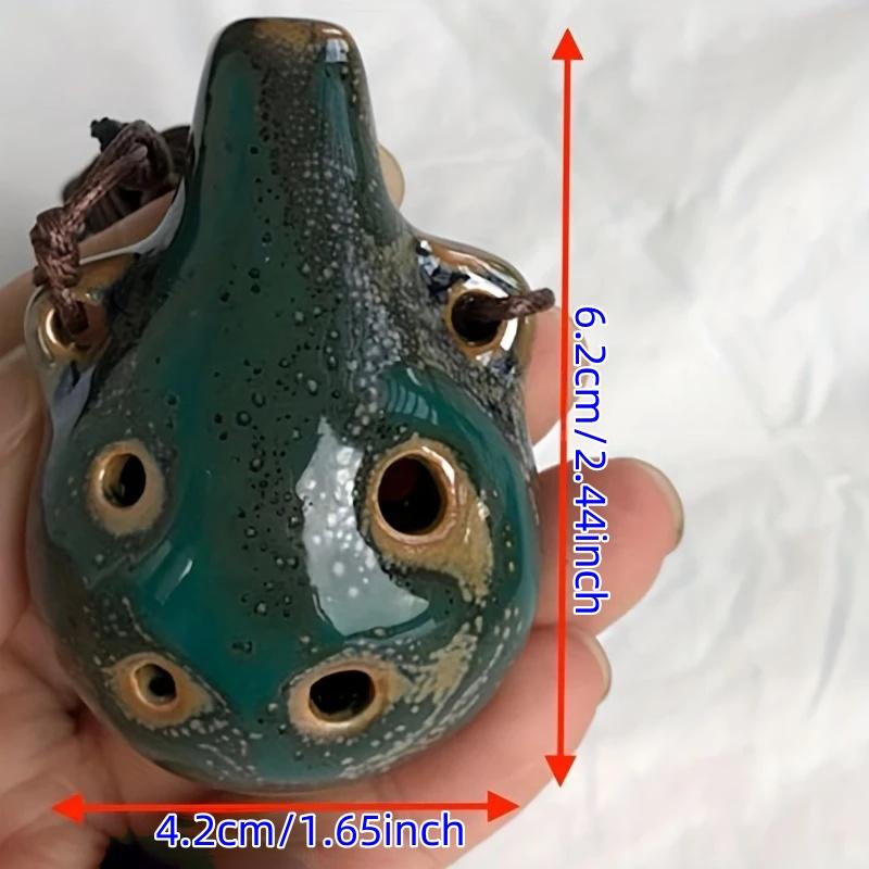 Mini Flute Instrument, Handmade Vintage Style, Rich Color Finish, Perfect Gift for Christmas, Birthdays & Events