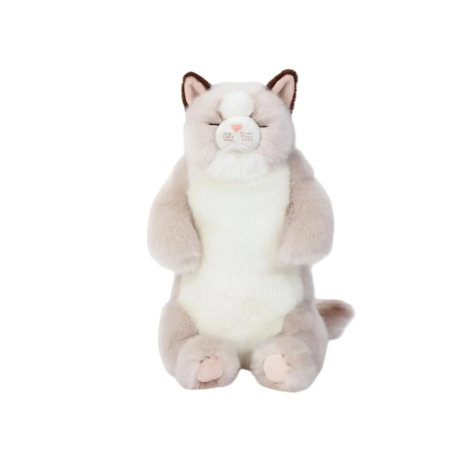 CU-MATE 20" Length Adorable Stuffed Animals Cat  Handmade Plush Soft Cat Present Gift for Boys and Girls (Grey Ragdoll Cat)