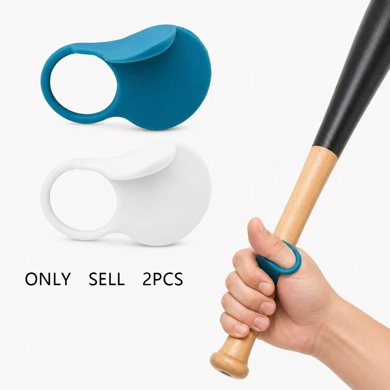 2 Pack Soft Silicone Baseball&Softball Thumb Guards for Shock Absorption, Blister Prevention, Bat Sting Reduction for Swing Training and Hand Protection