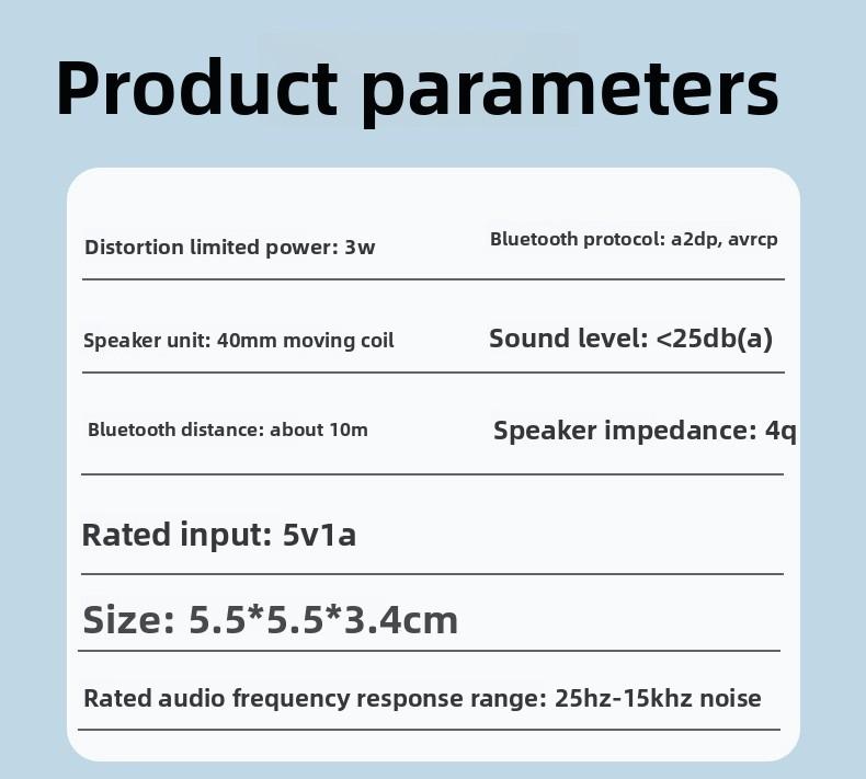 Magnetic Wireless Bluetooth Speaker Lamp - Mini Subwoofer, Gaming & Mobile Phone Stand Speaker - Gift