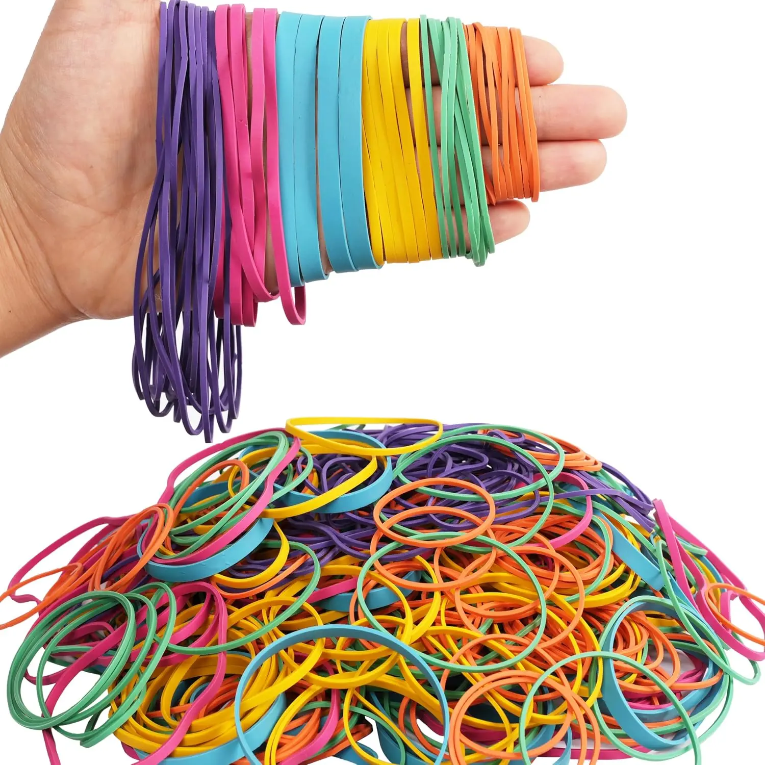 Rubber Bands  Size Multicolor 0.5 lb size#16,size19,size33,size64,size117,size 4.8in