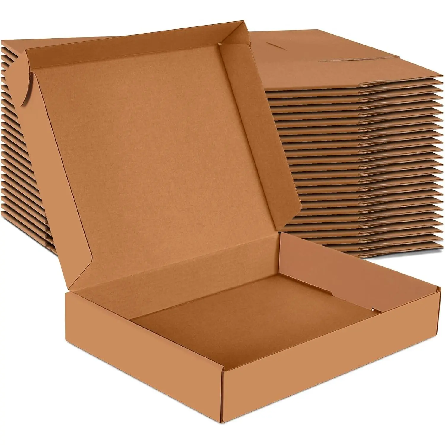 12x9x2 inch Small Shipping Boxes Set of 25, Brown Corrugated Cardboard Box Literature Mailer for Mailing Packing Moving and Storage