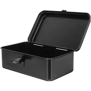 Tool Storage Case Portable Tool Storage Box Iron Toolbox Small Tool Box with Metallic Clutch Repairing Tool Organizer for Home Car Tools Nails Pins Portable Tool Case - 7.8 x 4.9 x 3 inch