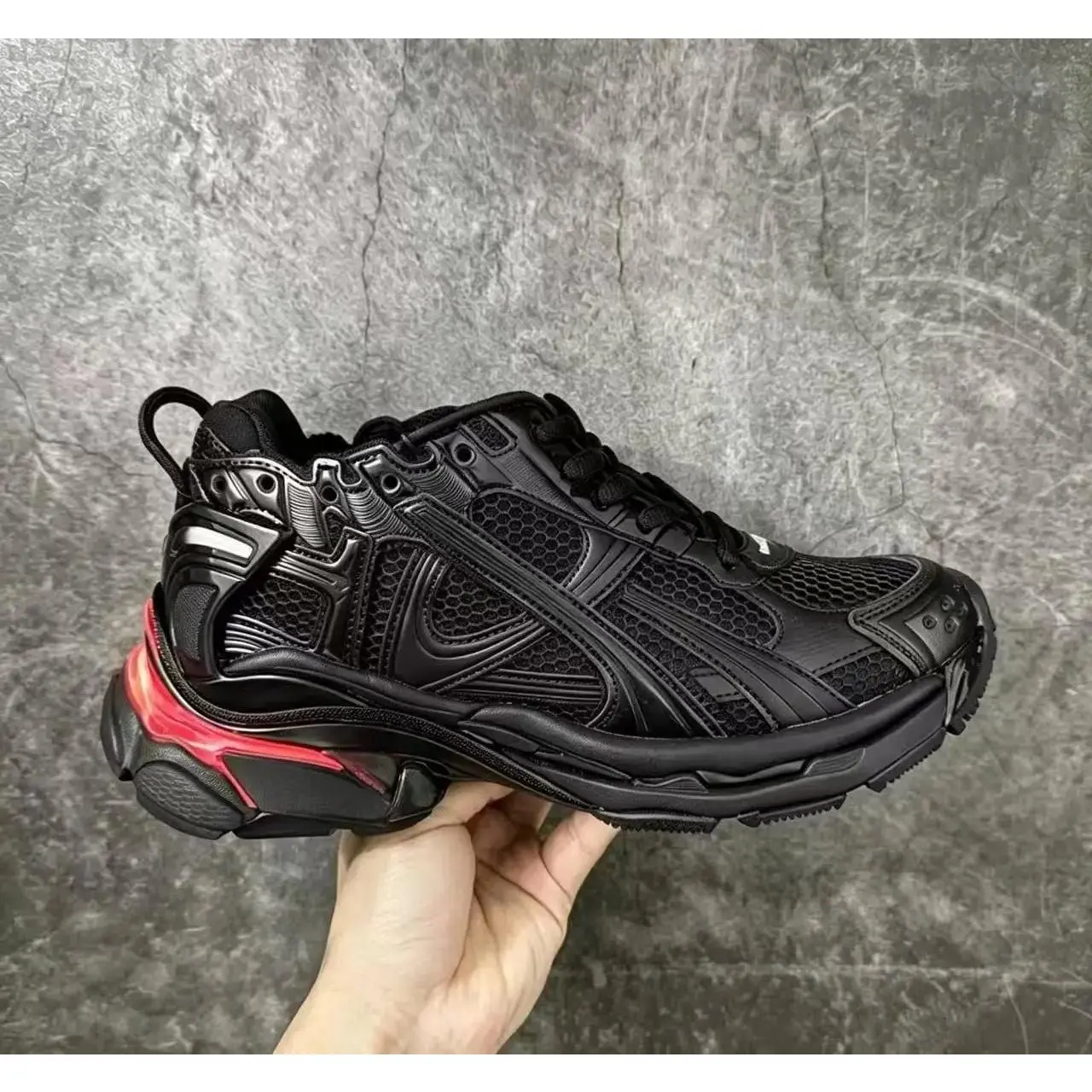 Chunky Sports Shoes for Men and Women, Trendy Synthetic Casual Sneakers with a Thick Tire-Tread Platform Sole, Chunky Shoes,portable,slip-resistant,rain