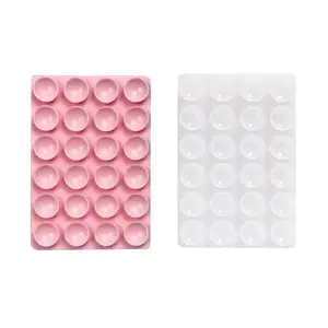 2 Pack Silicone Suction Phone Case Mount, Silicon Adhesive Smartphones Stand Sticky, Non Slip Suction Cup, Hands-Free Phone Accessories Holder for Selfies and Videos