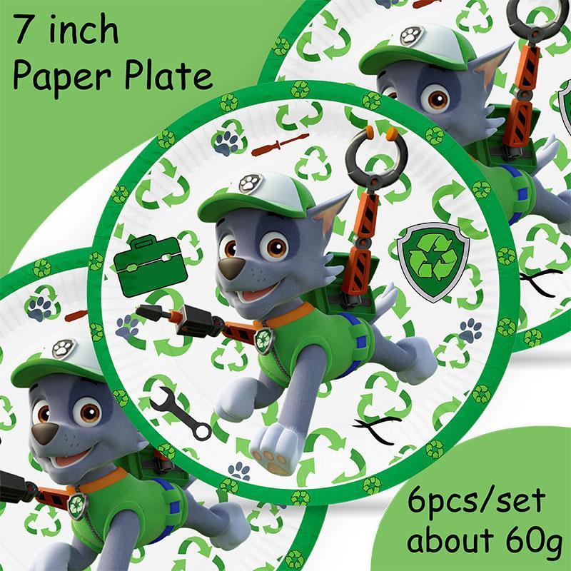 PAW Patrol Birthday Party Decoration Plastic Plate Napkin Stickers Cartoon Dog Latex Balloons Cake Topper Decors Event Supplies