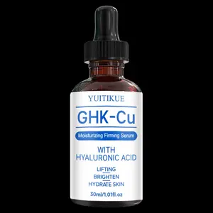 Yuitikue Mini Blue Copper Peptide Essence 30ML, Portable Dropper Design, Targets Dry Lines, Crow's Feet, Uneven Skin Tone