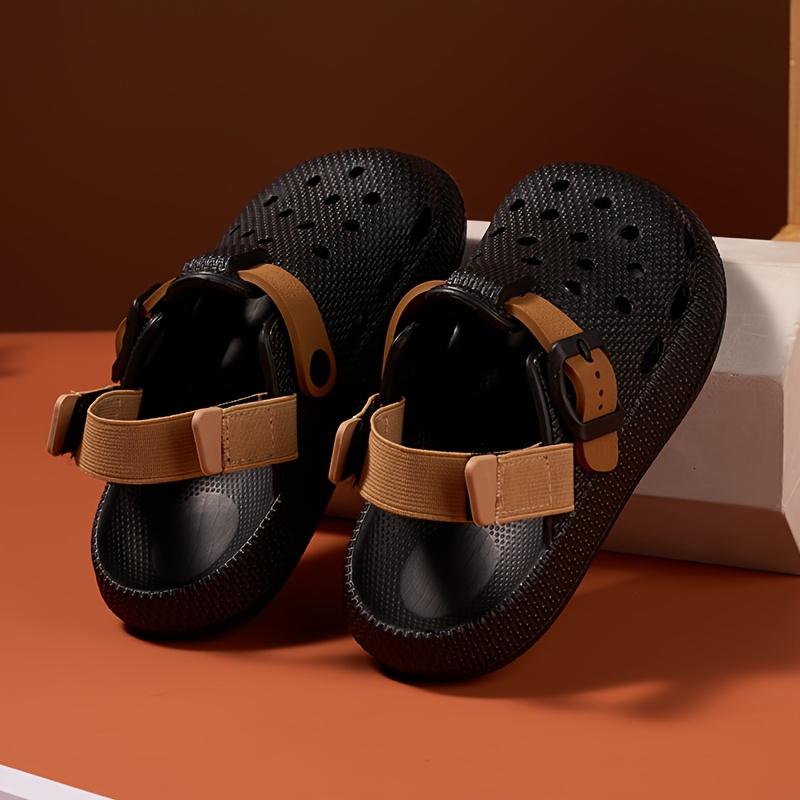 Kids Summer Sandals Soft Soled Non Slip Durable Home Outdoor Casual Half Drag Design Heel Boys Beach Footwear