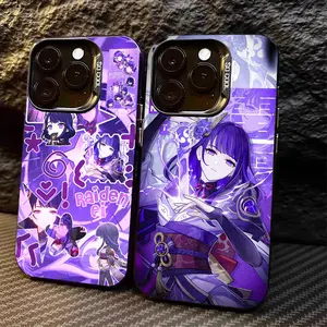 Phone Case - G-Genshin Impact Anime Raiden EI Phone Case Compatible with for iPhone 17 Air 16 15 14 13 12 11 Pro Max Plus and Samsung S26 S25 S24 S23 S22 Plus Ultra. This Protective Back Cover Is Designed for Mobile Devices, Animal, Accessories
