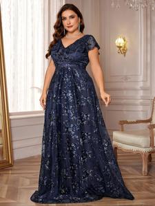 【plus size】 v neck dress, elegant dress, women's summer clothes for party holiday