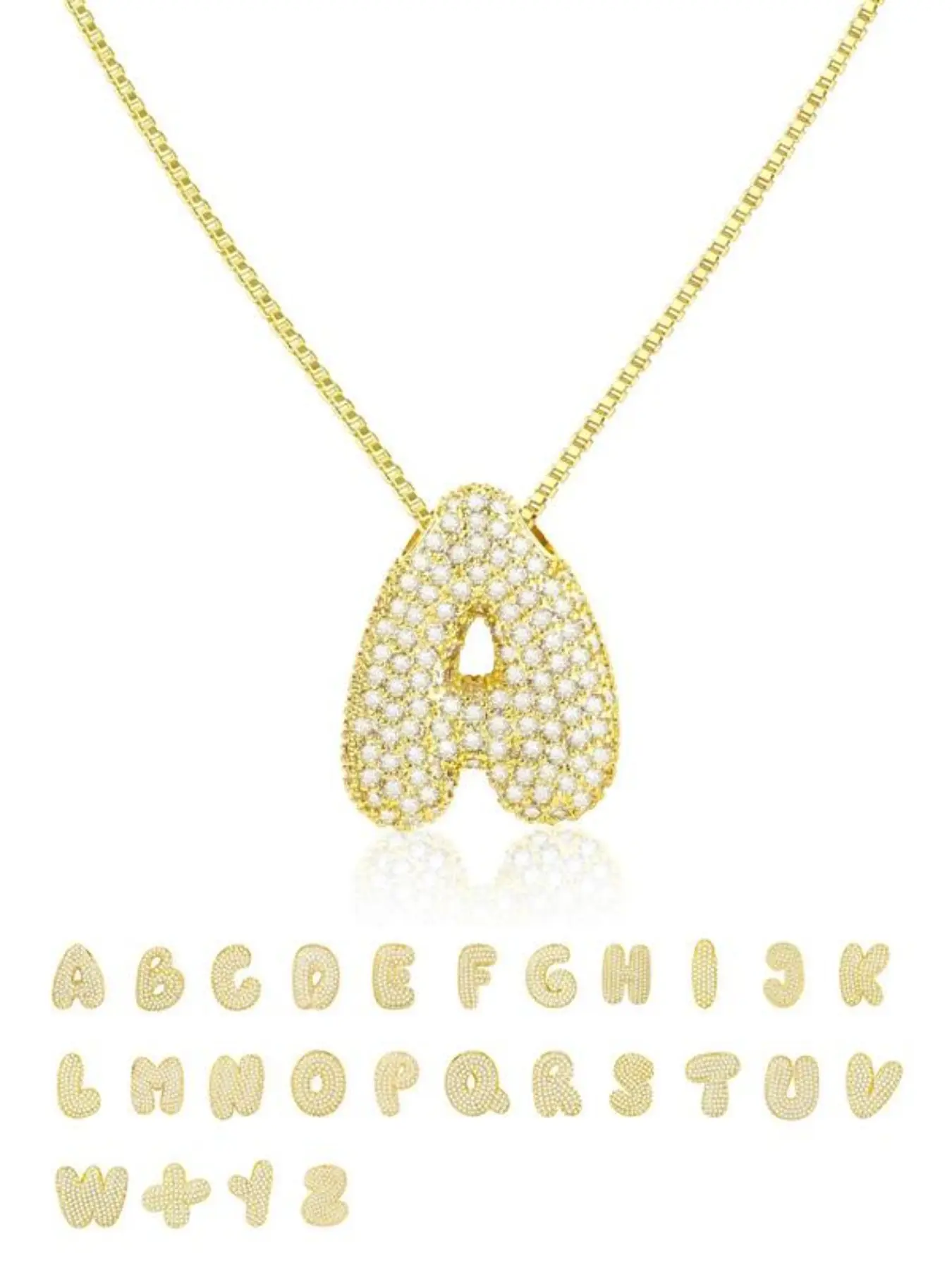 Initials Necklace, Fashionable Letter Design Pendant Necklace for Women for Gift, Stainless Steel Jewelry for Party, Daily Clothing Decor