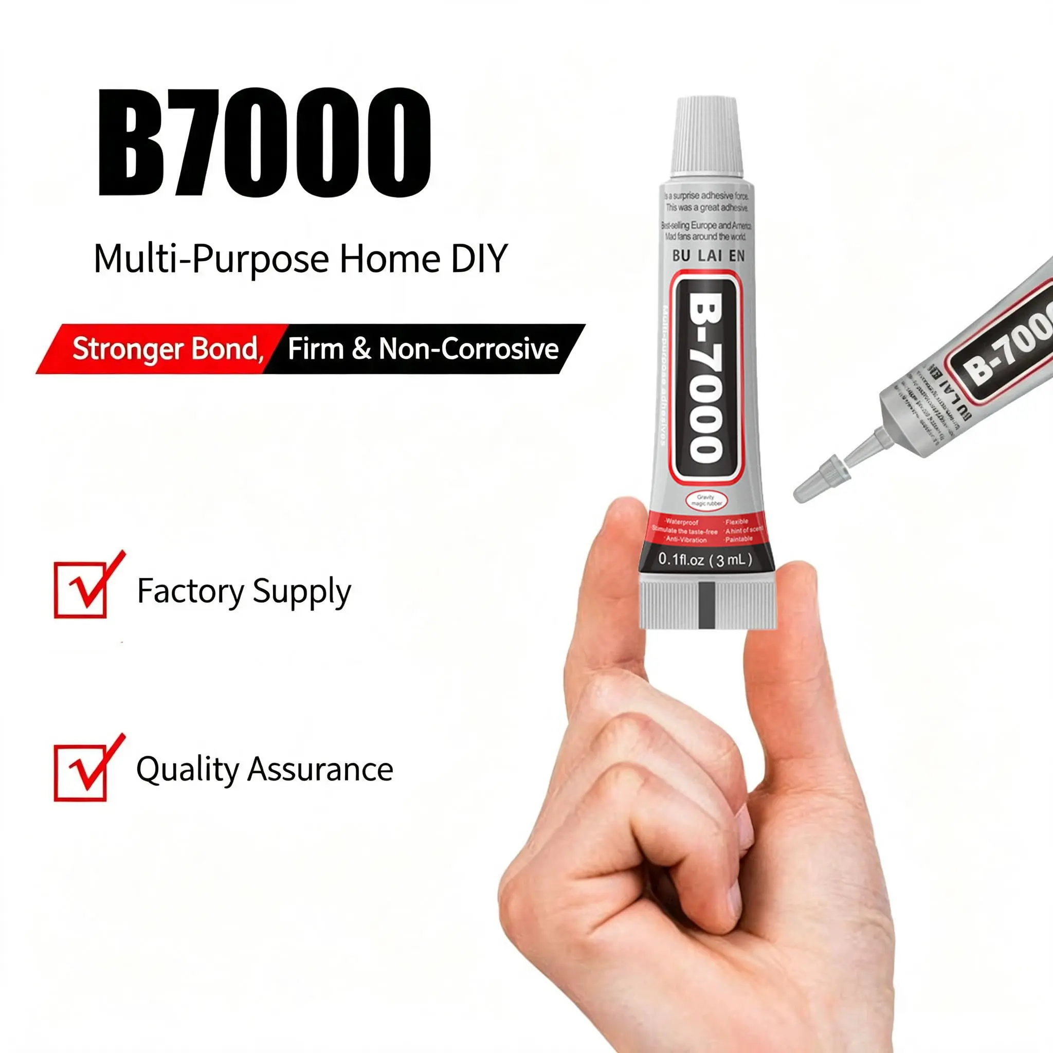 Multifunctional Glue B7000, 3ML-110ML, Multi-Purpose Adhesive, Bond Seal Glue, Ideal for DIY and Craft Projects, Perfect for Repair and Fixing Items, Glue for Shoes, All Purpose Superglue