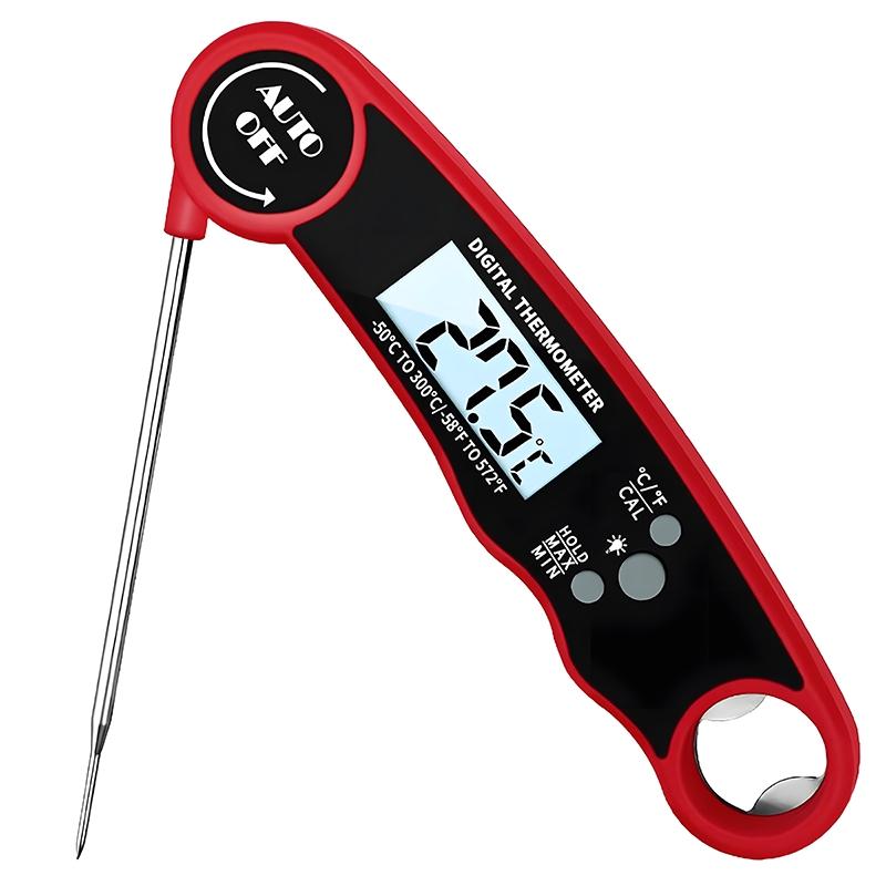Digital Meat Thermometer, 1 Count Waterproof Food Thermometer, Instant Read Kitchen Thermometer for Dining Room Barbecue Home, Digital Cooking Thermometer