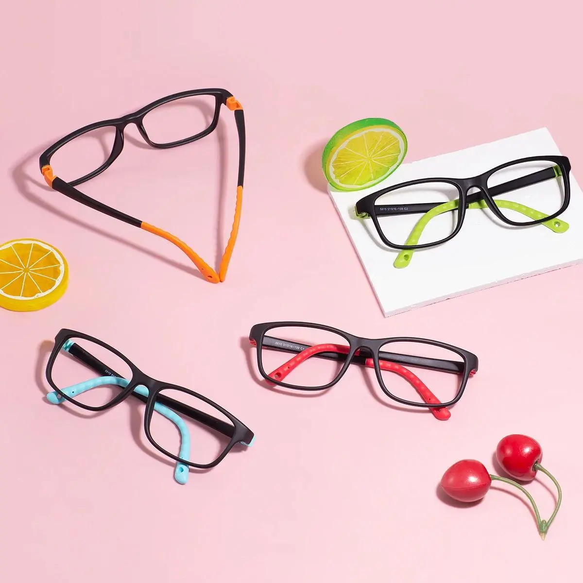 Flexible TR90 Kids Spectacle Eyeglasses Girl Child Lightweight Optical Prescription Glasses Anti-glare Blue Light Computer Glass