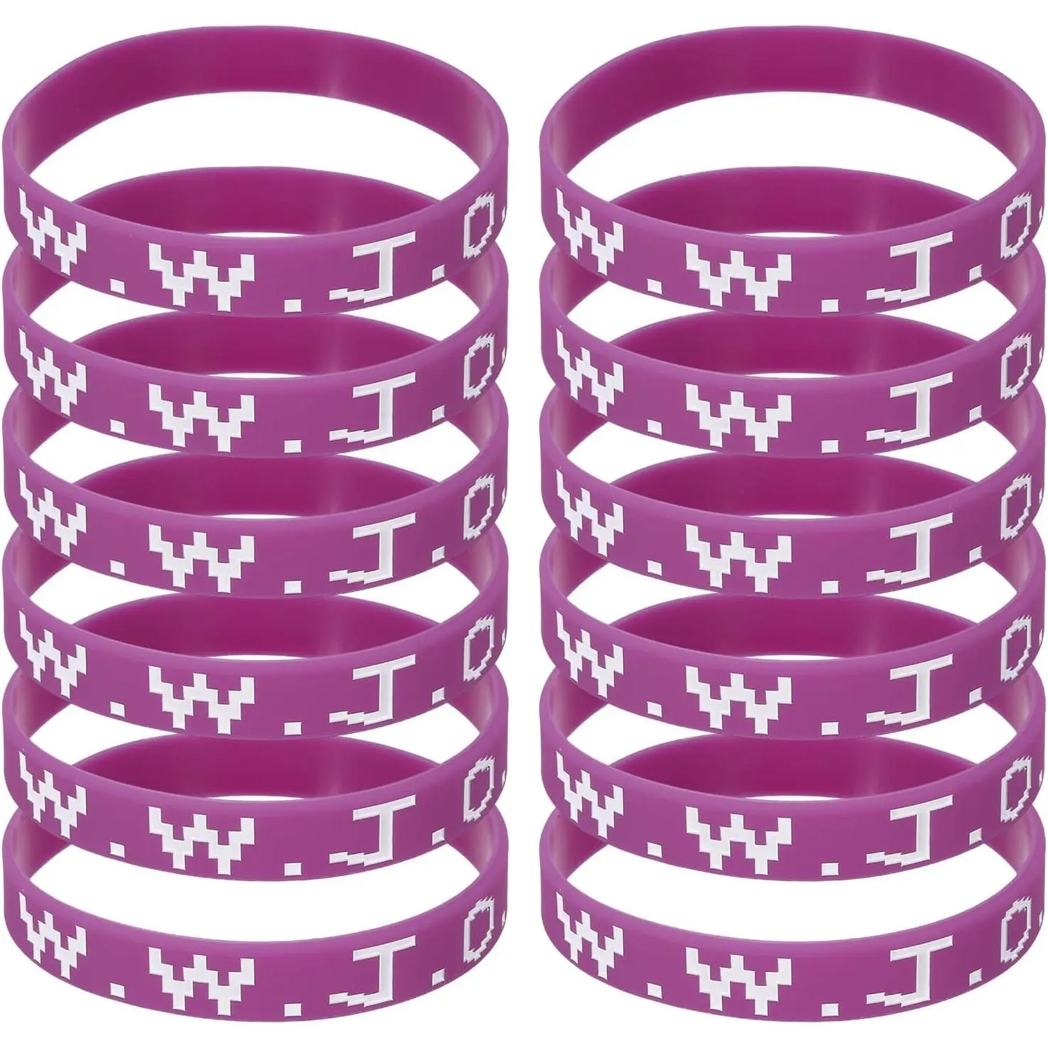 Wristbands, Personalized Bands with Text Rubber Bracelets for Fitness Workouts Exercise