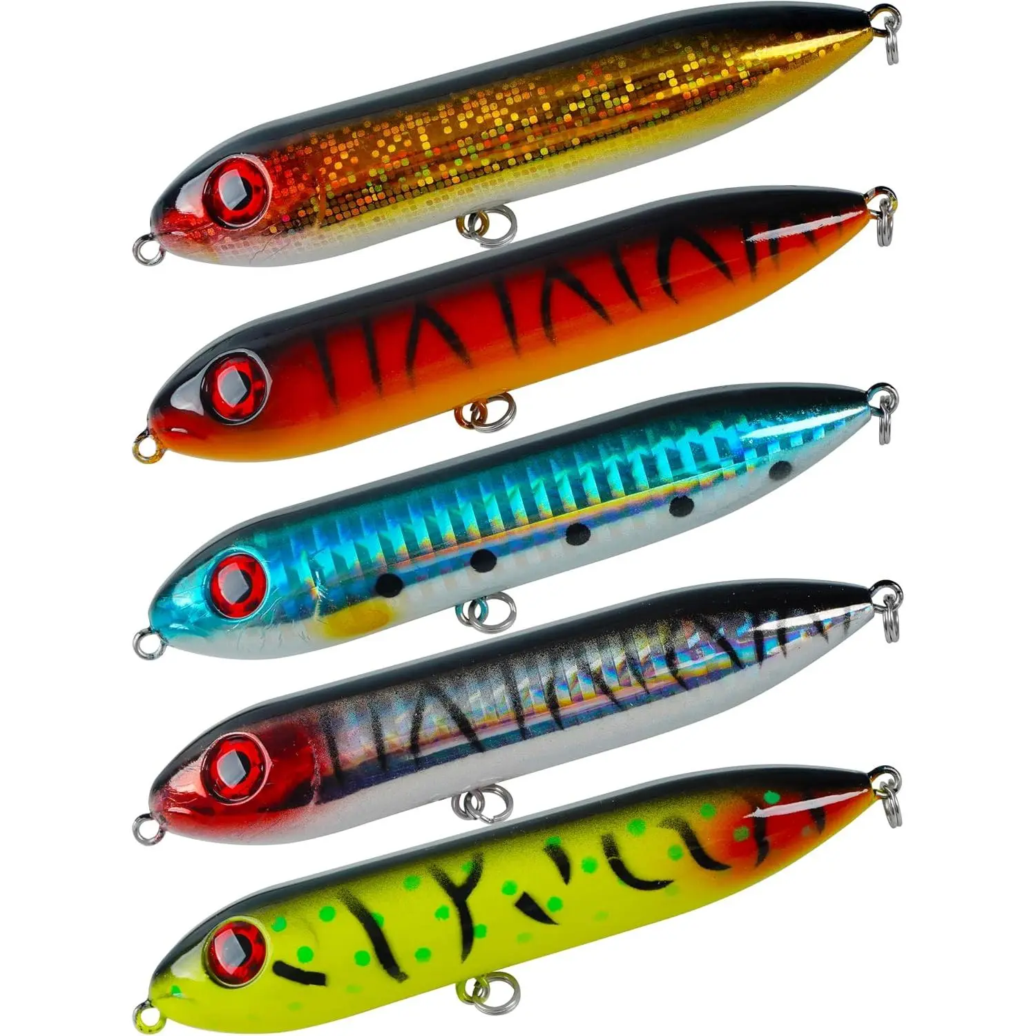 Demon Dragon Catfish Floats, 5 count Catfish Rattling Line Float Lure for Catfishing Spook Rattle Peg Floats for Santee  Catfish   Fishing 4/5.5 inch