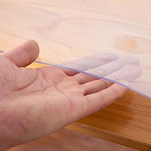 36x60 Inch Clear PVC Dining Room Table Protector Vinyl Tablecloth Desk Pad Mat Clear Chair Mat Coffee End Office Conference Dinner Table Top Protection Countertop Cover Waterproof Rectangular