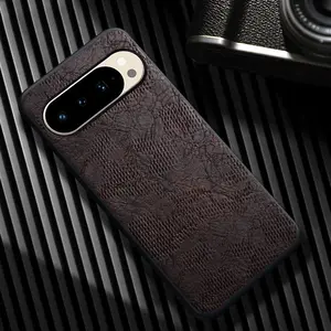 Compatible with Pixel 10 Pro, 10, 9 Pro, 9, 9a, 8 Pro, 8, 8a, 7 Pro, 7, 7a, Cracked Faux PU Leather Shockproof Protective Phone Case HNZ0188